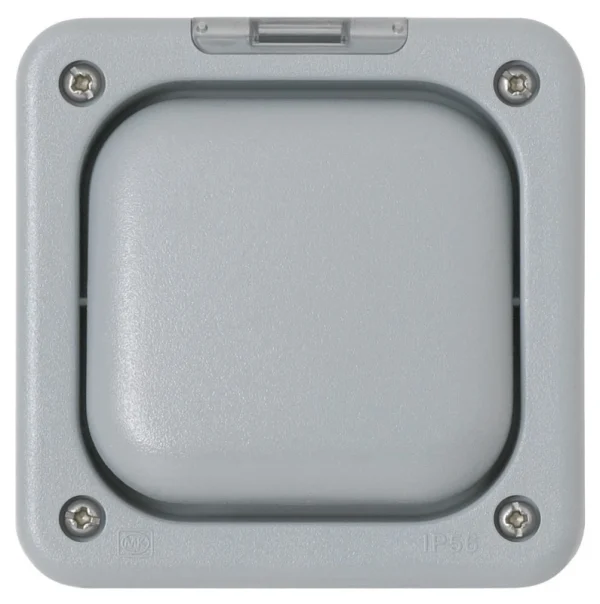 Weatherproof Switch 1 Gang 2Way 10A IP66 Grey